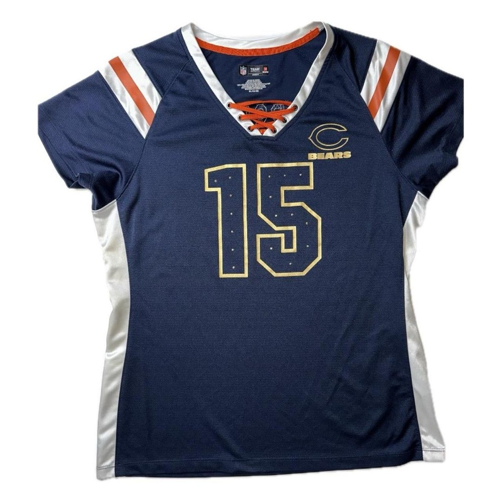 NFL Chicago Bears Brandon Marshall Jersey Top Shirt Women’s Size XL Navy Blue